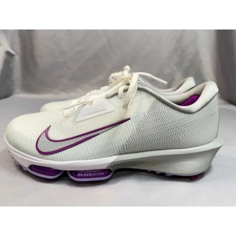 Nike Air Zoom Infinity Tour Golf Shoes White Purple FD0217-102 Size 9.5 NWOB